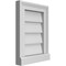 Ekena Millwork Vertical Surface Mount PVC Gable Vent w/ 2"W x 2"H , Brickmould Sill Frame, 12"W x 16"H GVPVE12X1603SN - alternate 4
